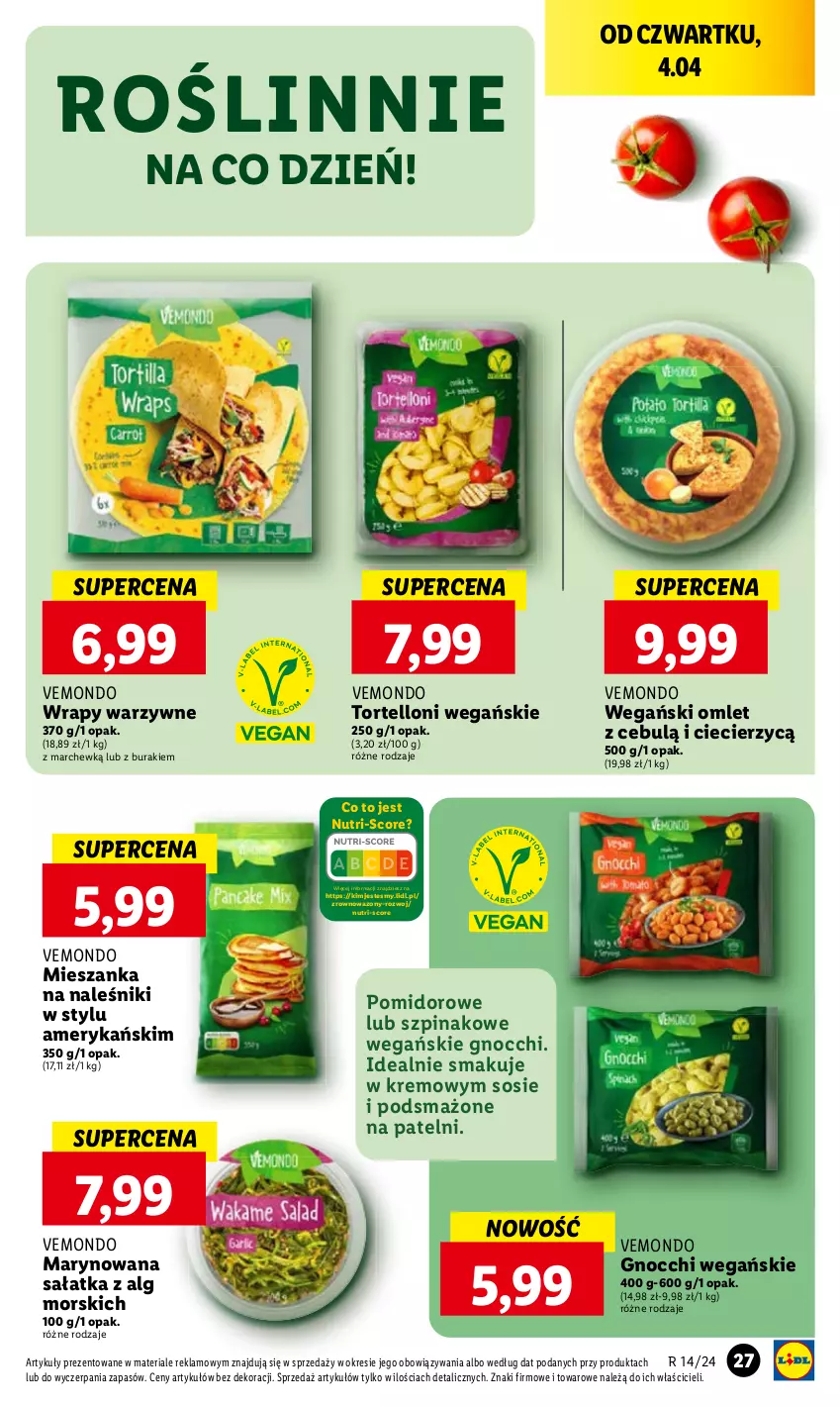 Gazetka promocyjna Lidl - GAZETKA - ważna 04.04 do 06.04.2024 - strona 33 - produkty: Buraki, Gnocchi, Sałat, Sałatka, Sos, Szpinak