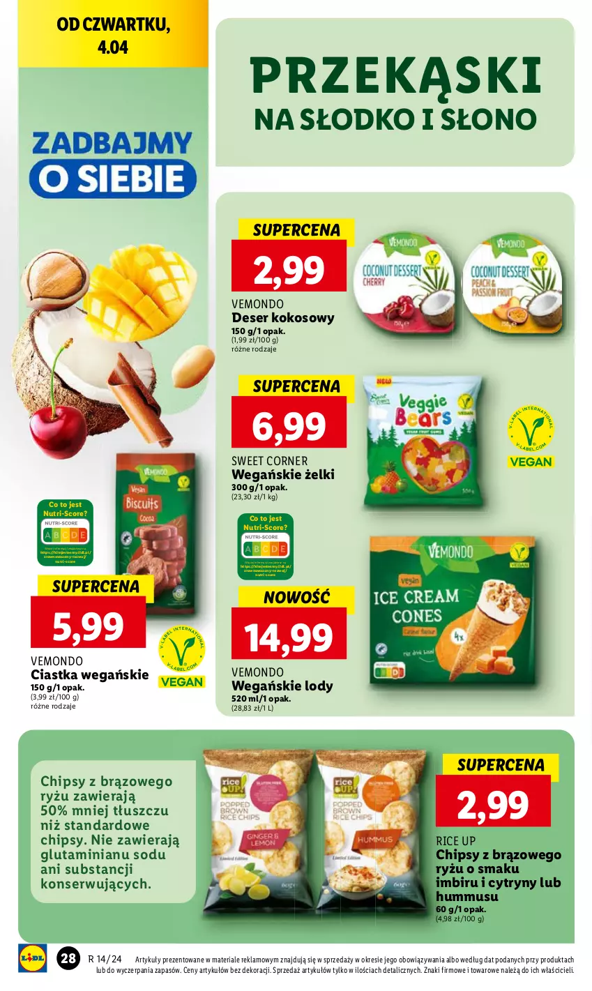 Gazetka promocyjna Lidl - GAZETKA - ważna 04.04 do 06.04.2024 - strona 34 - produkty: Chipsy, Ryż, Ser, Wazon