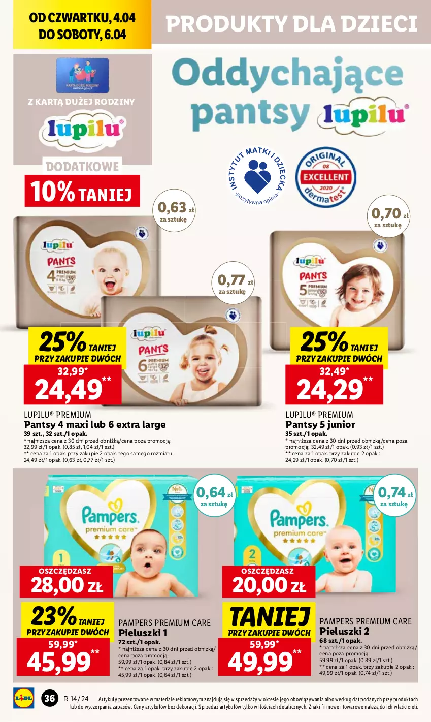 Gazetka promocyjna Lidl - GAZETKA - ważna 04.04 do 06.04.2024 - strona 42 - produkty: Pampers