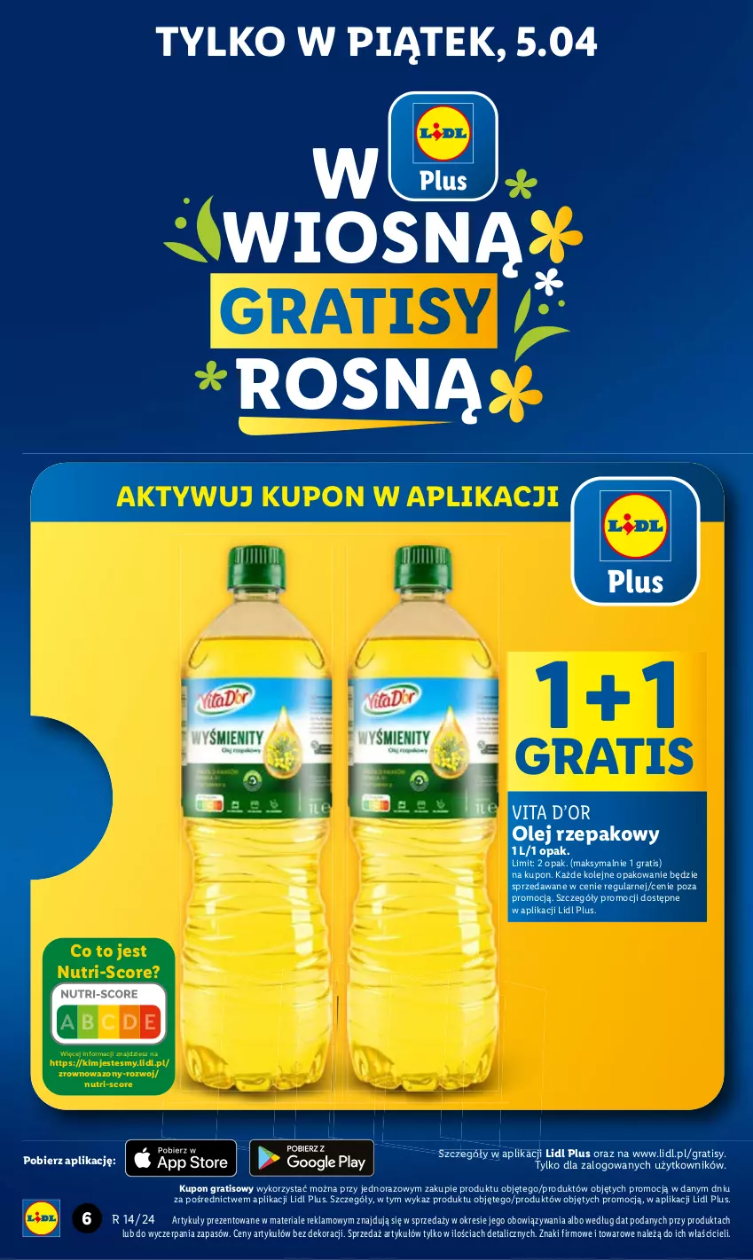 Gazetka promocyjna Lidl - GAZETKA - ważna 04.04 do 06.04.2024 - strona 8 - produkty: Gra, Olej, Wazon