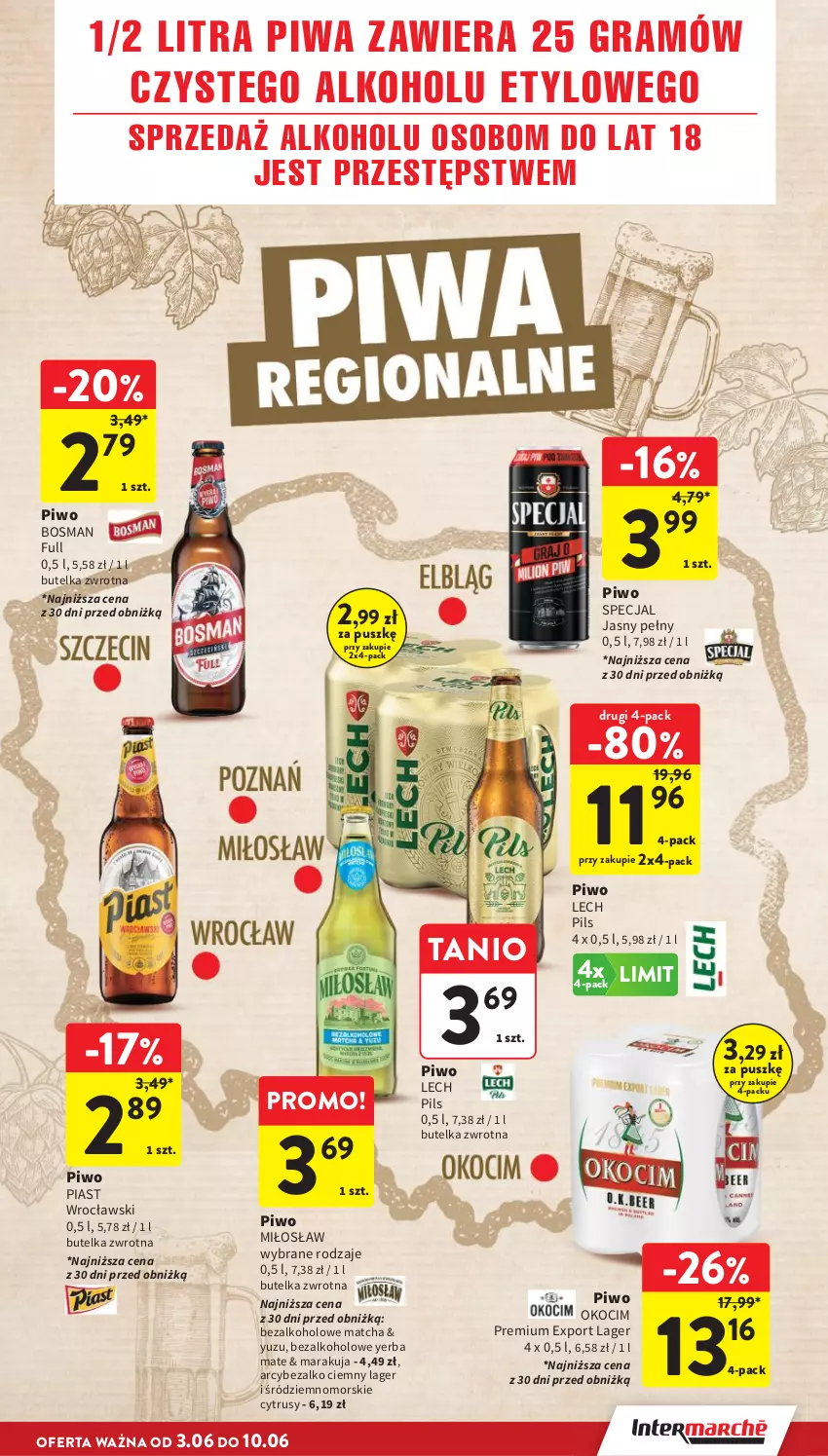 Gazetka promocyjna Intermarche - Gazetka Intermarche - ważna 03.06 do 10.06.2026 - strona 11 - produkty: Gra, Koc, Okocim, Piast, Piwa, Piwo, Por