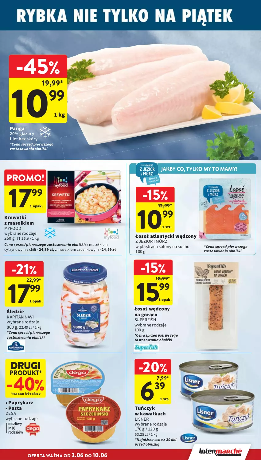 Gazetka promocyjna Intermarche - Gazetka Intermarche - ważna 03.06 do 10.06.2026 - strona 27 - produkty: Dega, Kawa, Krewetki, Lazur, Lisner, Panga, Papryka, Paprykarz, Tuńczyk