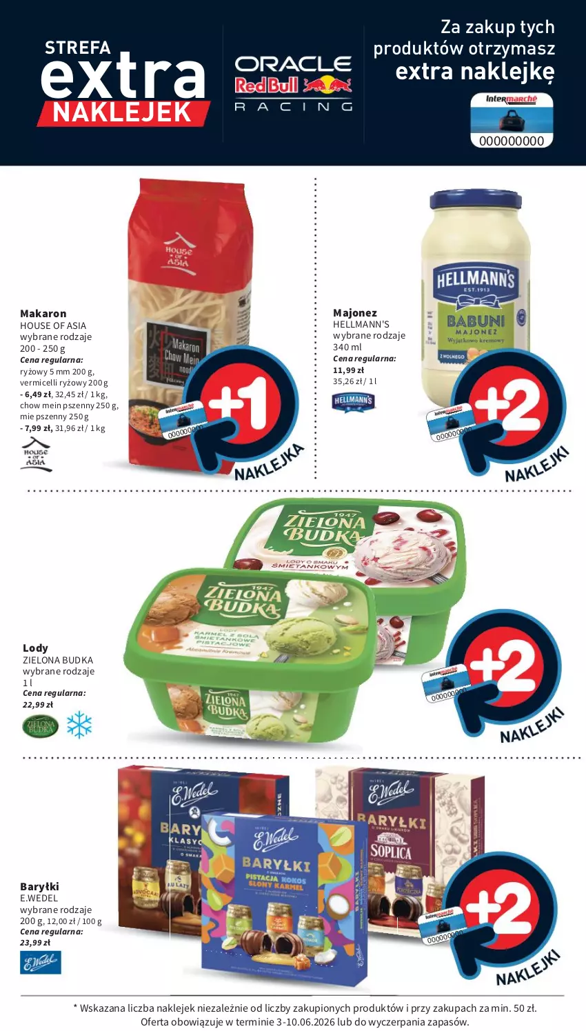 Gazetka promocyjna Intermarche - Gazetka Intermarche - ważna 03.06 do 10.06.2026 - strona 37 - produkty: Baryłki, Fa, House of Asia, Klej, Lody, Majonez, Makaron, Ryż, Zielona Budka