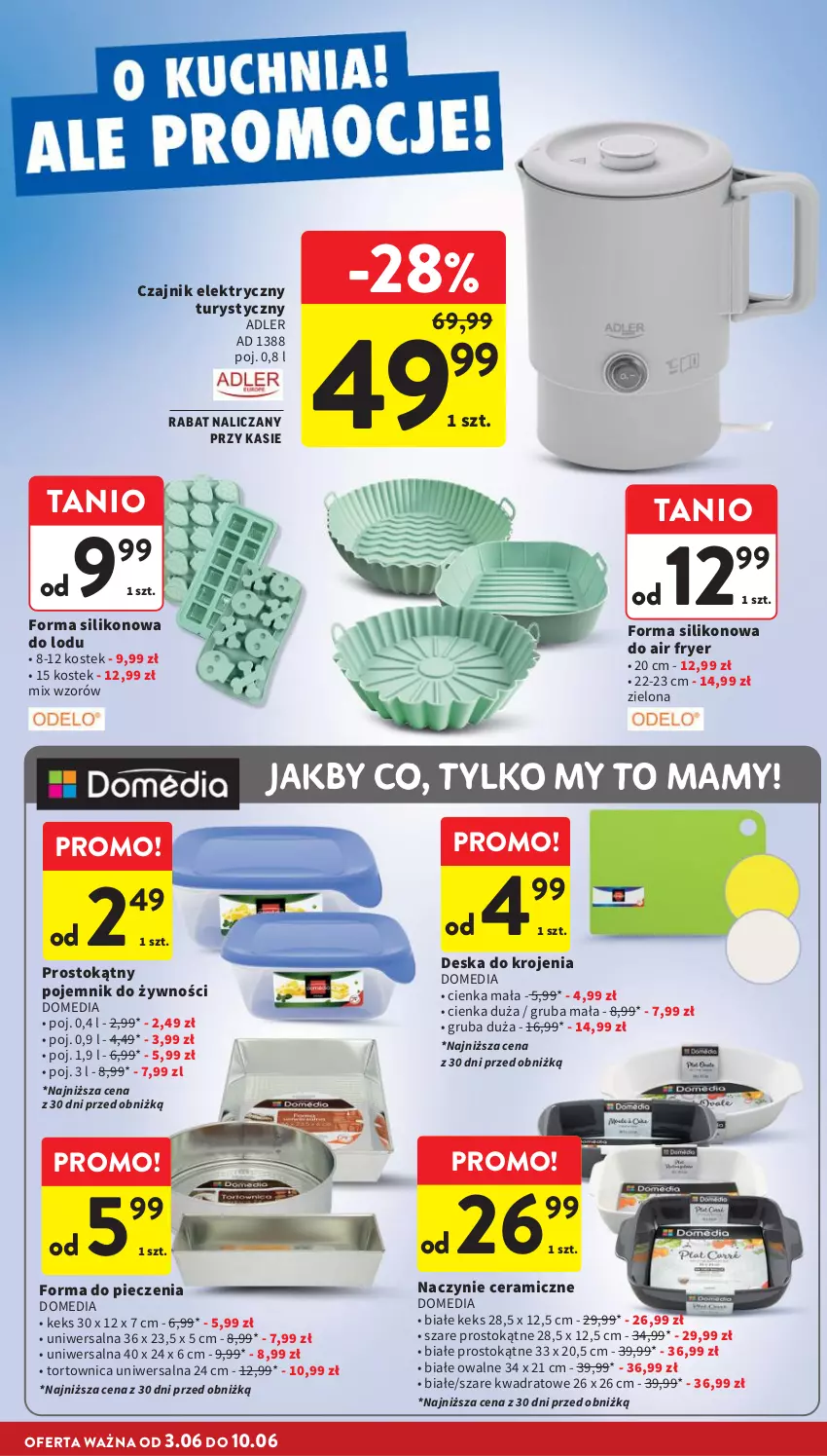 Gazetka promocyjna Intermarche - Gazetka Intermarche - ważna 03.06 do 10.06.2026 - strona 42 - produkty: Czajnik, Czajnik elektryczny, Deska do krojenia, Forma do pieczenia, Piec, Pojemnik, Stek, Tortownica
