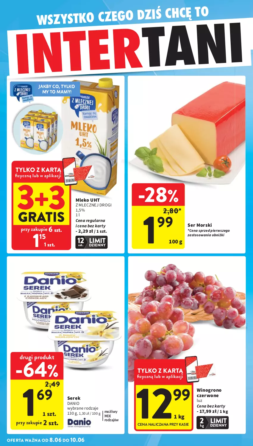 Gazetka promocyjna Intermarche - Gazetka Intermarche - ważna 03.06 do 10.06.2026 - strona 46 - produkty: Danio, Gra, Mleko, Ser, Serek, Wino