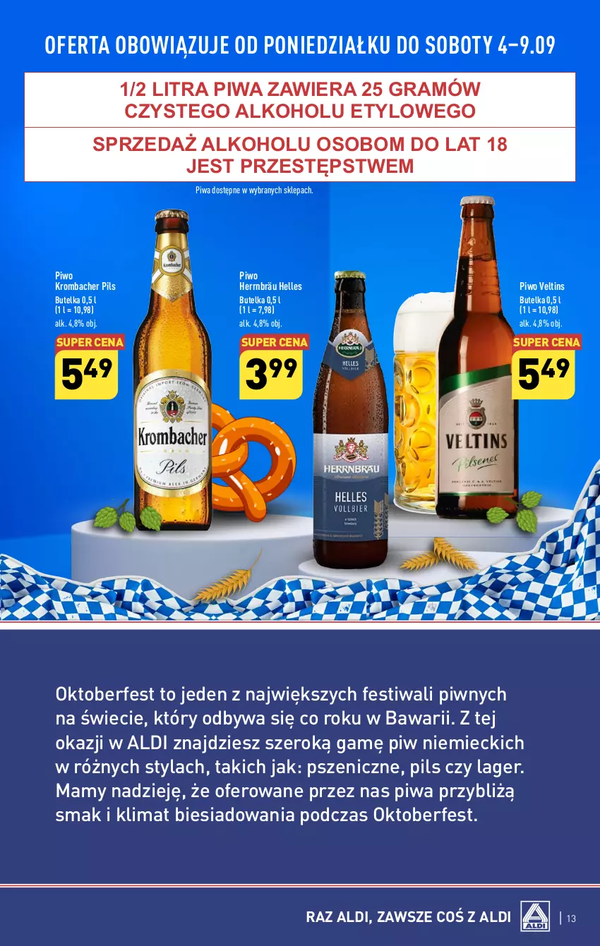 Gazetka promocyjna Aldi - Pełna oferta - ważna 04.09 do 09.09.2023 - strona 13 - produkty: Gra, Piwa, Piwo