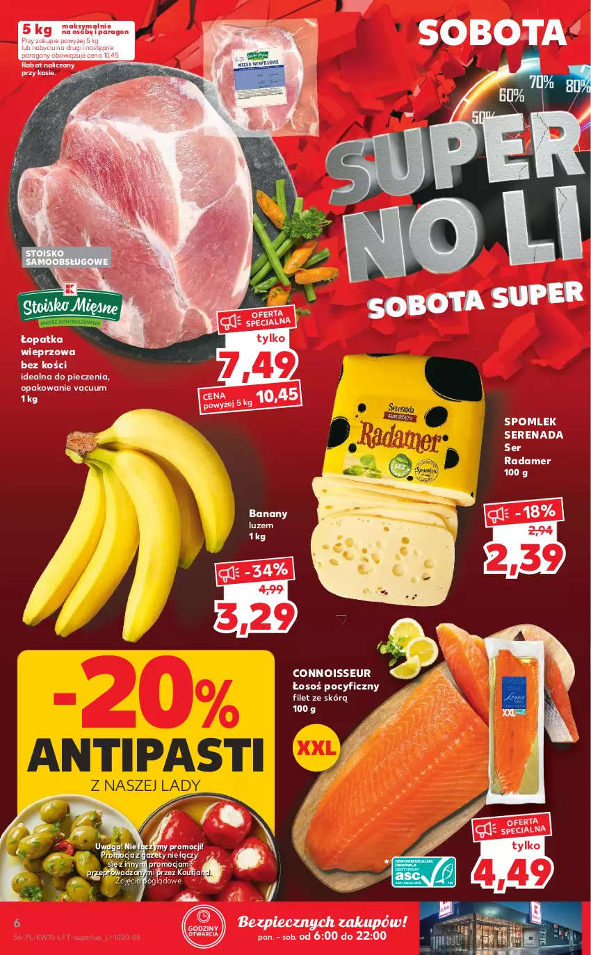 Gazetka promocyjna Kaufland - OFERTA TYGODNIA - ważna 10.03 do 16.03.2022 - strona 6 - produkty: Banany, Piec, Radamer, Ser, Waga