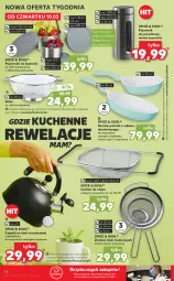 Gazetka promocyjna Kaufland - OFERTA TYGODNIA - Gazetka - ważna od 16.03 do 16.03.2022 - strona 46 - produkty: Piec, Zlew, Czajnik, Pojemnik, Zestaw sitek, Uchwyty, Dres, Sitko, Pojemnik do przechowywania, Cedzak, Patelnia