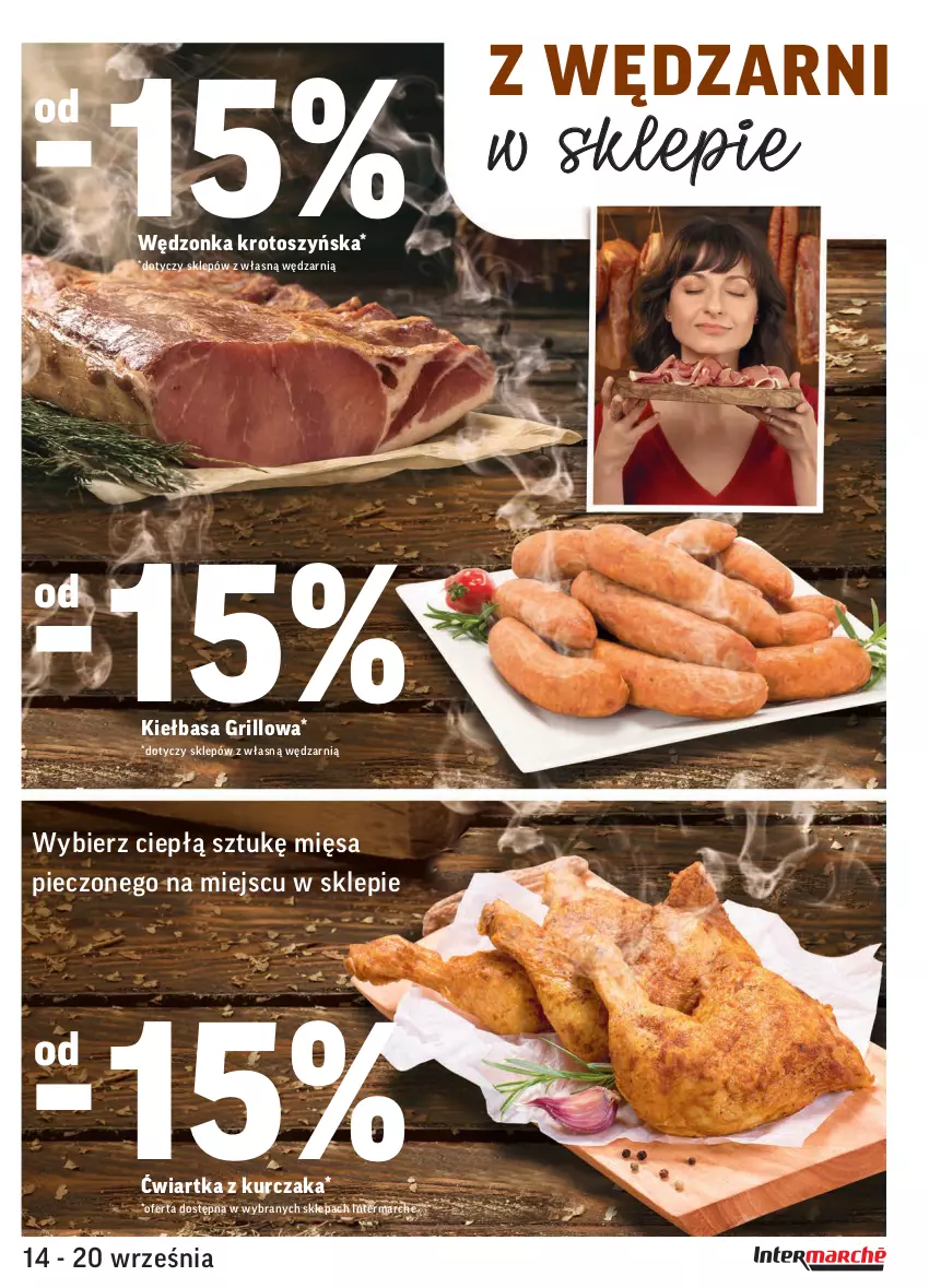 Gazetka promocyjna Intermarche - Gazetka promocyjna - ważna 14.09 do 20.09.2021 - strona 11 - produkty: Grill, Kiełbasa, Kurczak, Piec