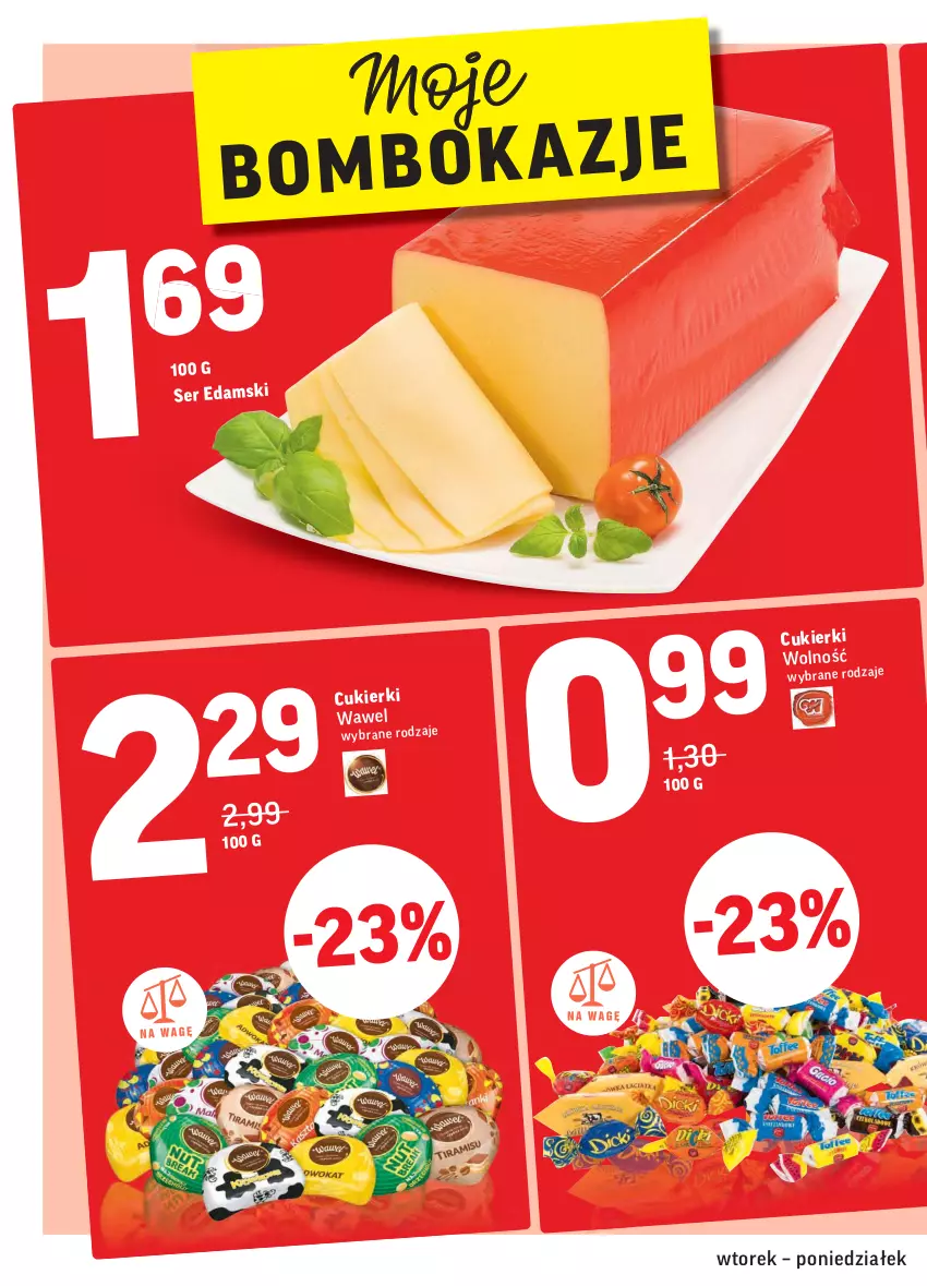 Gazetka promocyjna Intermarche - Gazetka promocyjna - ważna 14.09 do 20.09.2021 - strona 4 - produkty: Cukier, Cukierki, Edam, Ser, Wawel