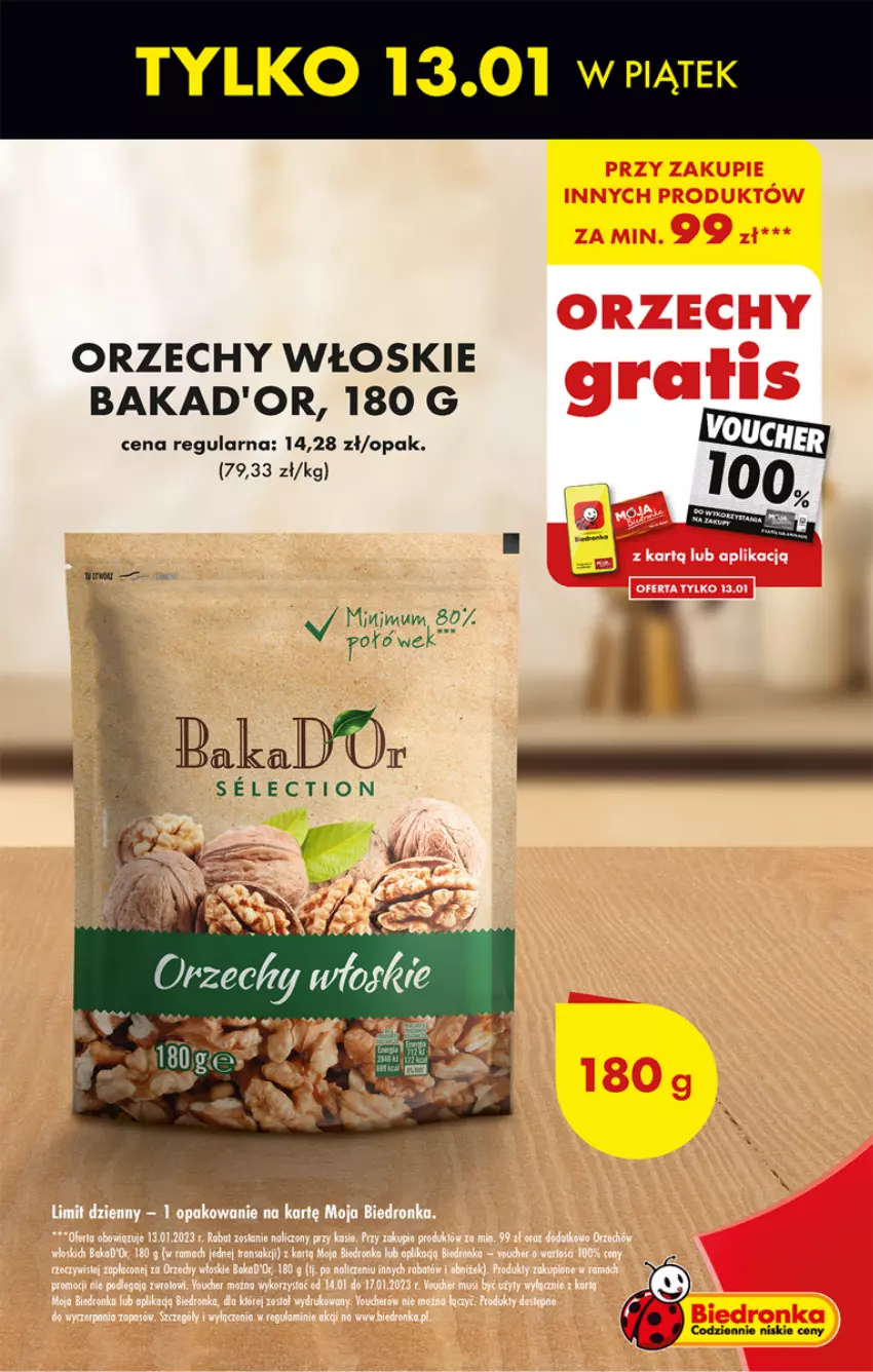 Gazetka promocyjna Biedronka - Gazetka - Biedronka.pl - ważna 12.01 do 18.01.2023 - strona 3 - produkty: Orzechy włoskie