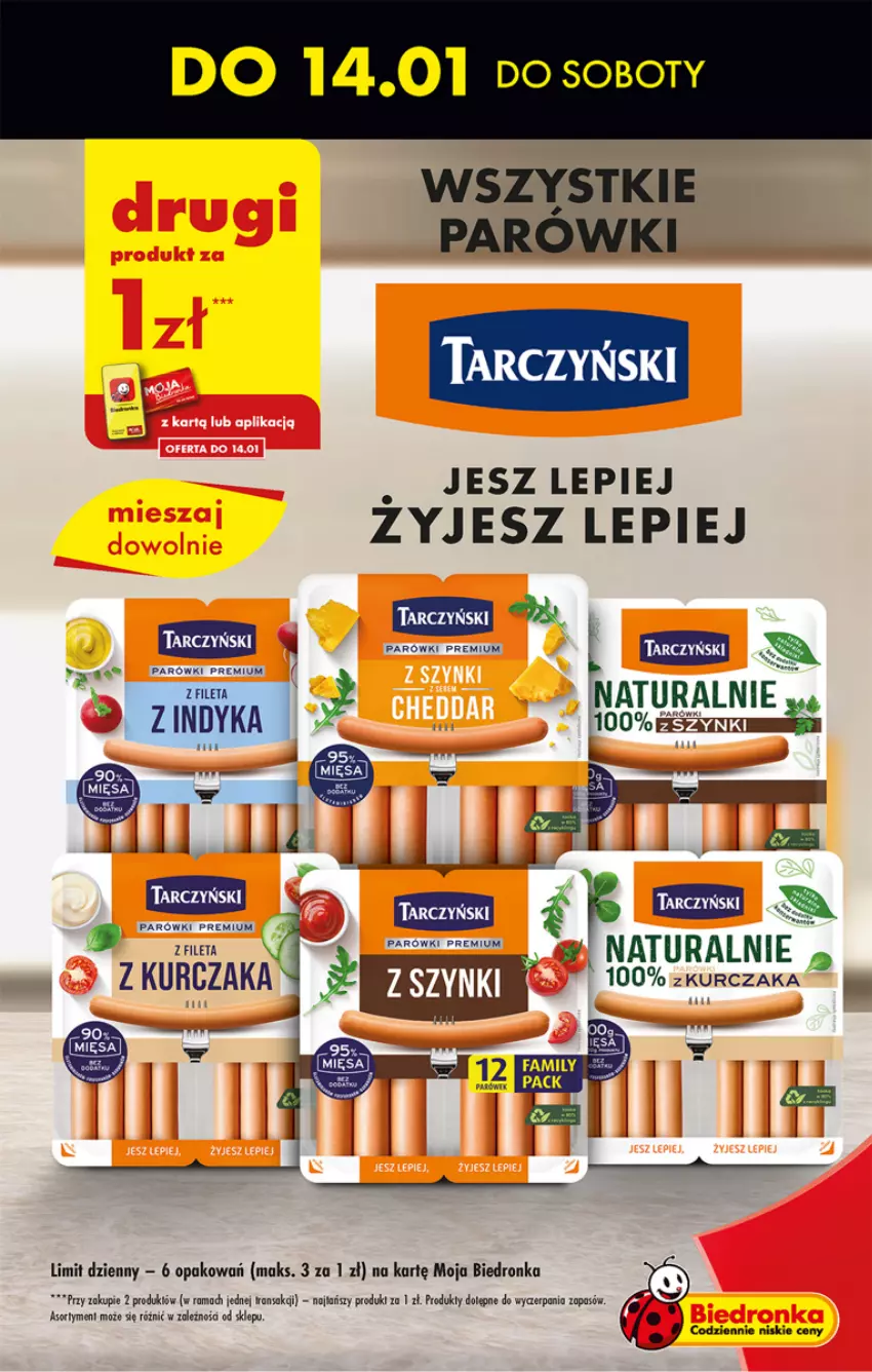 Gazetka promocyjna Biedronka - Gazetka - Biedronka.pl - ważna 12.01 do 18.01.2023 - strona 5 - produkty: Dron, Fa, Kurczak, Parówki, Rama, Tarczyński, Tran