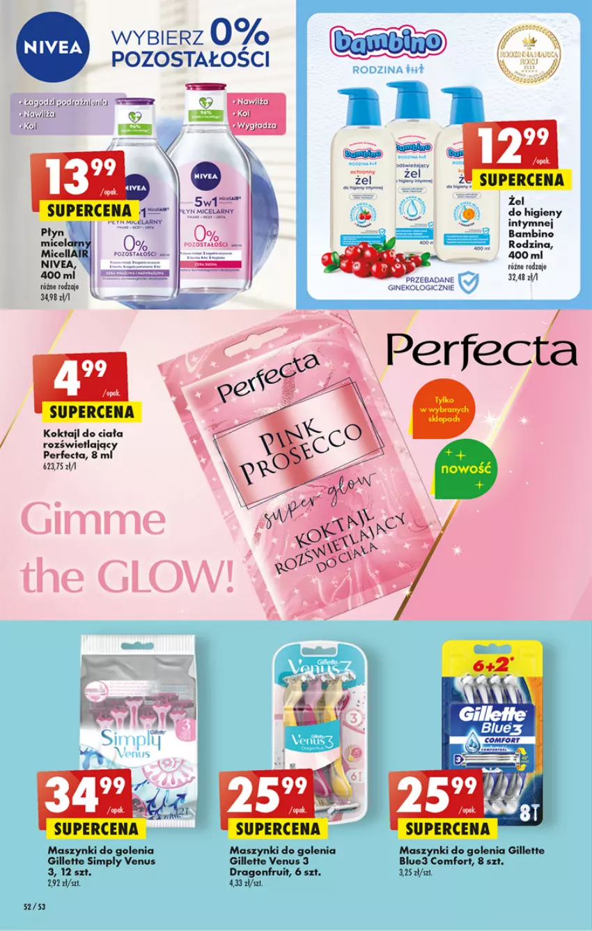 Gazetka promocyjna Biedronka - Gazetka - Biedronka.pl - ważna 12.01 do 18.01.2023 - strona 52 - produkty: Fa, Gillette, Gillette Venus, Gin, Perfecta, Venus