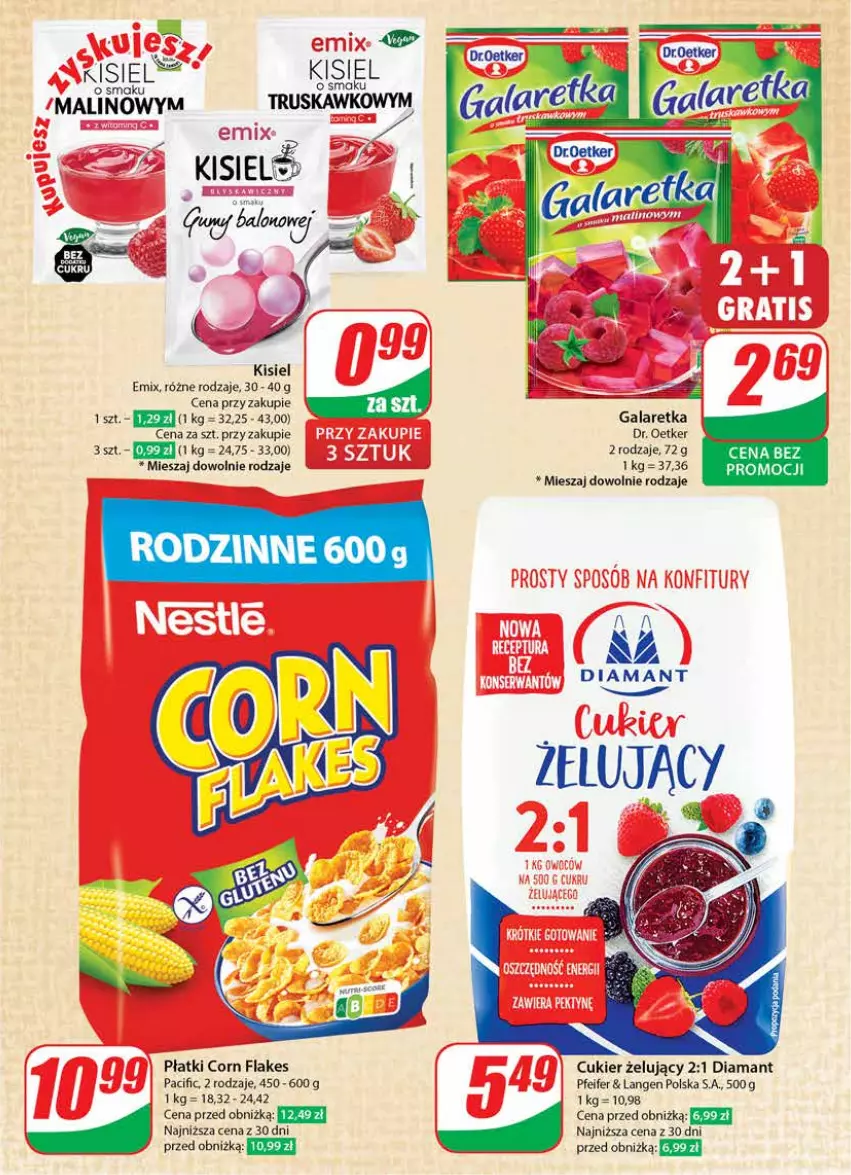 Gazetka promocyjna Dino - Gazetka 32 / 2024 - ważna 07.08 do 13.08.2024 - strona 13 - produkty: Cif, Corn flakes, Cukier, Diamant, Dr. Oetker, Fa, Gala, Galaretka, Kisiel