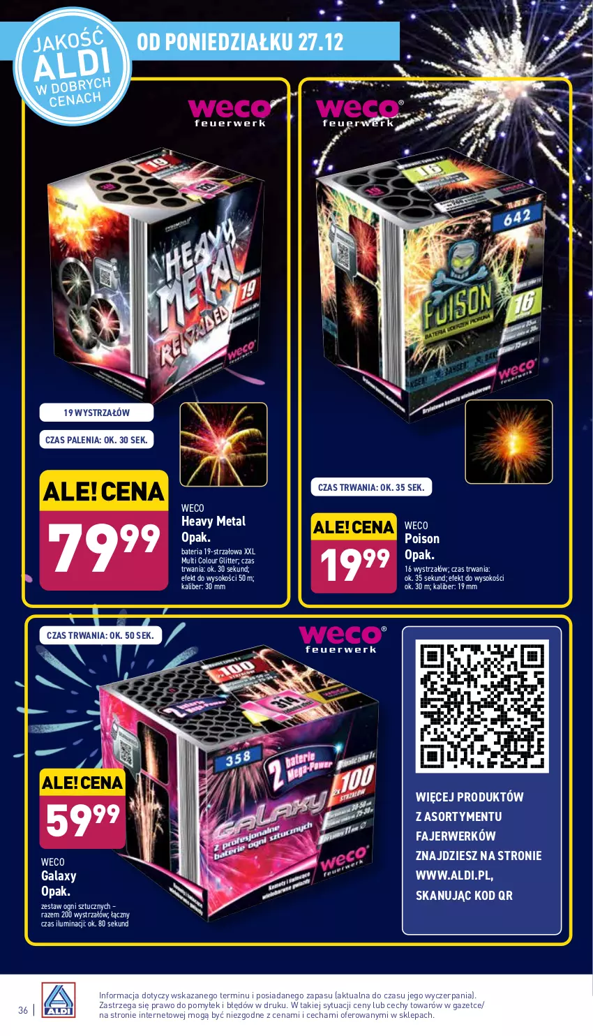 Gazetka promocyjna Aldi - Pełny katalog - ważna 27.12 do 31.12.2021 - strona 36 - produkty: 5 Sekund, Bateria, Fa, Gala, Sok, Strzałów