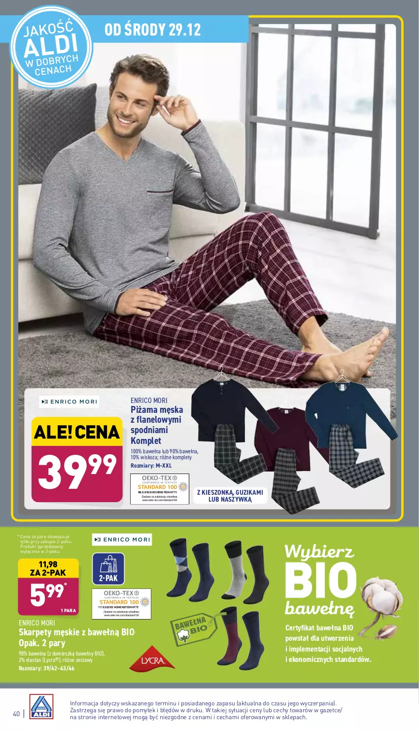 Gazetka promocyjna Aldi - Pełny katalog - ważna 27.12 do 31.12.2021 - strona 40 - produkty: Karp, Piżama, Wełna