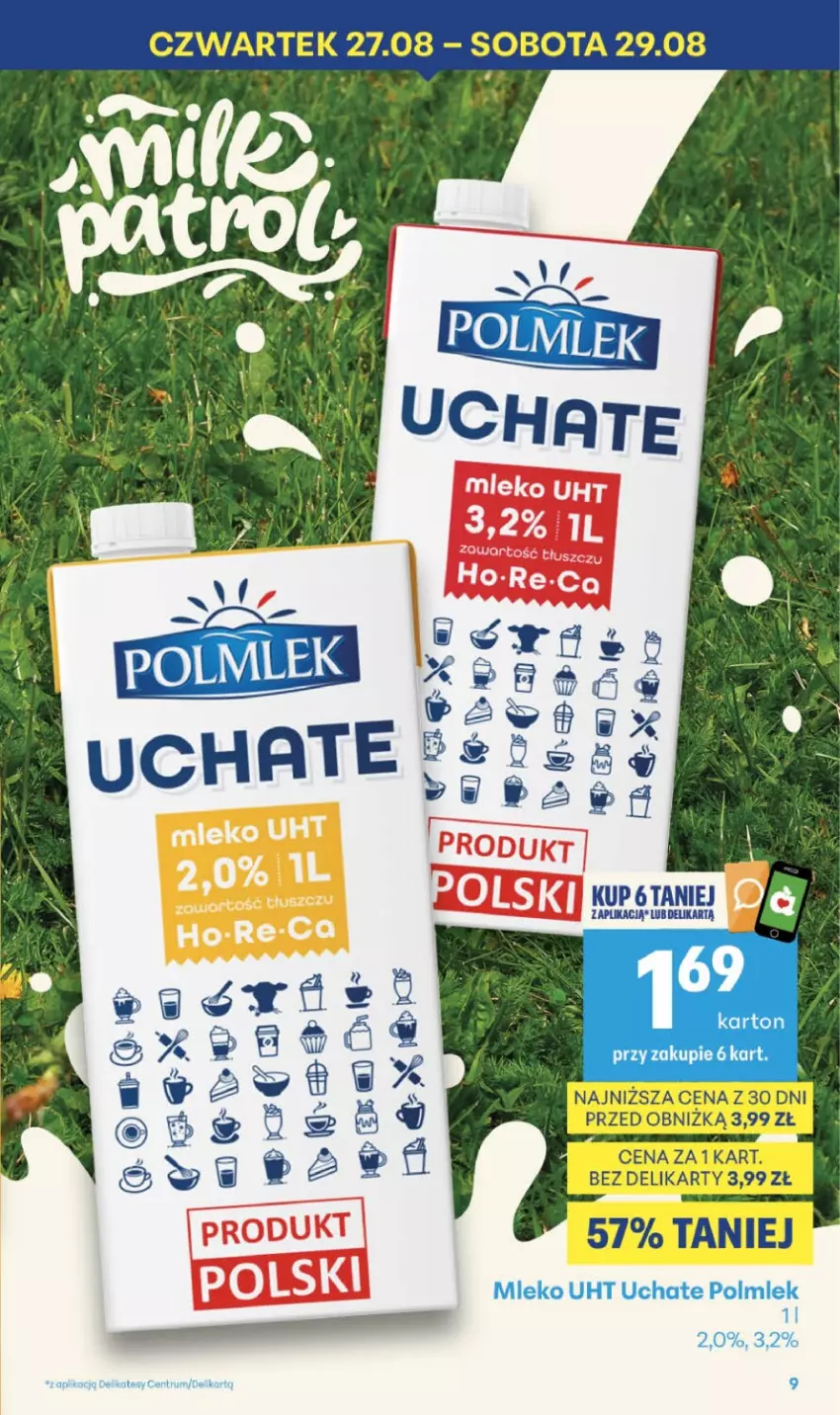 Gazetka promocyjna Delikatesy Centrum - Franczyza DC35 Czwartek - ważna 27.08 do 02.09.2026 - strona 9 - produkty: Mleko