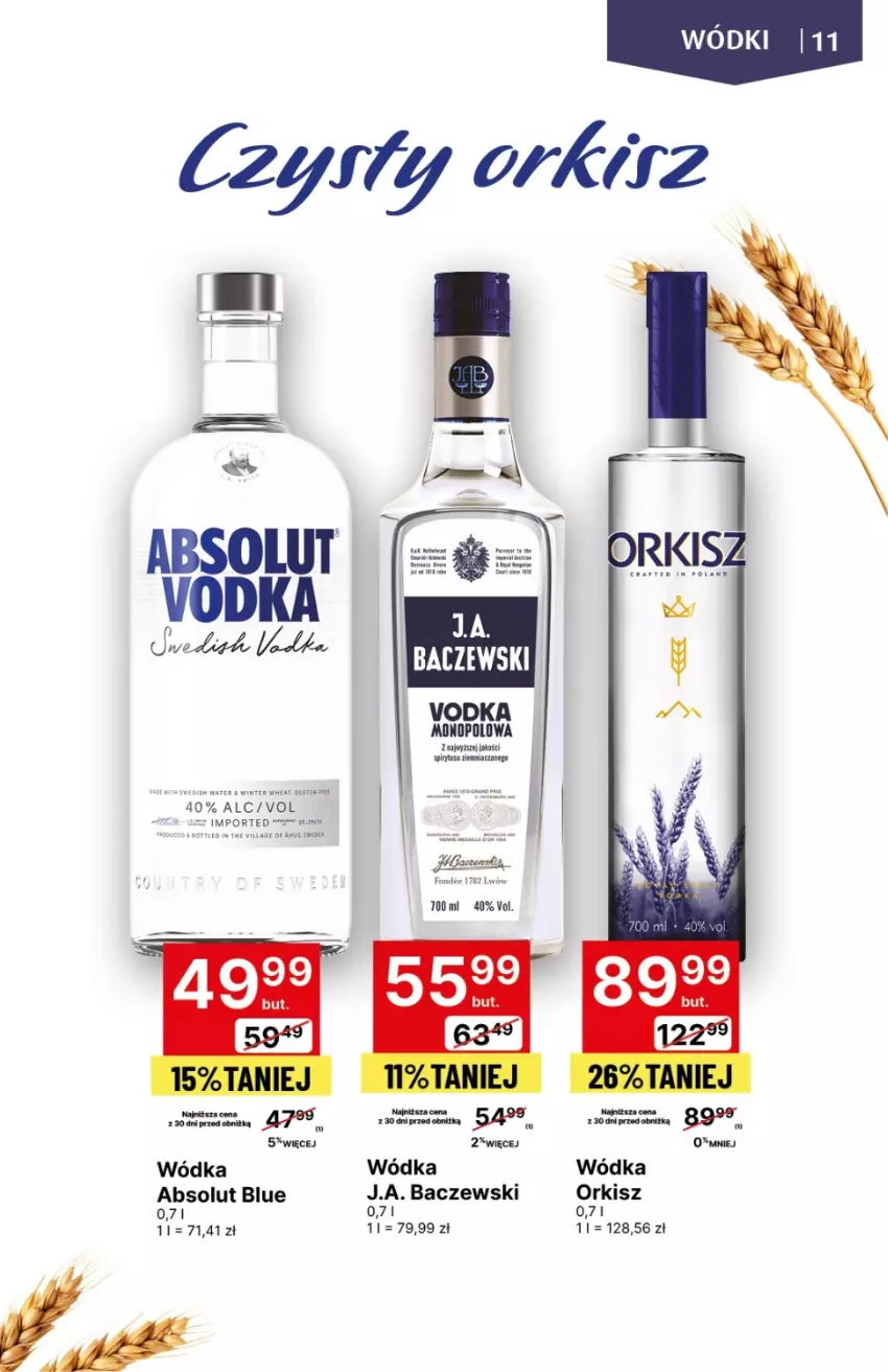 Gazetka promocyjna Delikatesy Centrum - DeliBarek DC01-DC03 - ważna 18.01 do 31.01.2024 - strona 11 - produkty: Absolut, Por, Wódka