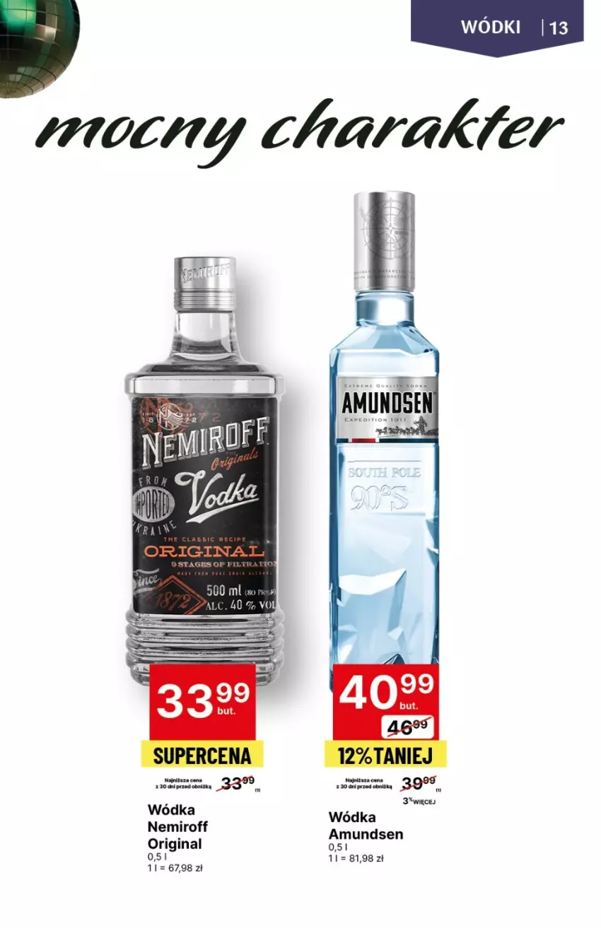 Gazetka promocyjna Delikatesy Centrum - DeliBarek DC01-DC03 - ważna 18.01 do 31.01.2024 - strona 13 - produkty: Amundsen, Gin, Wódka