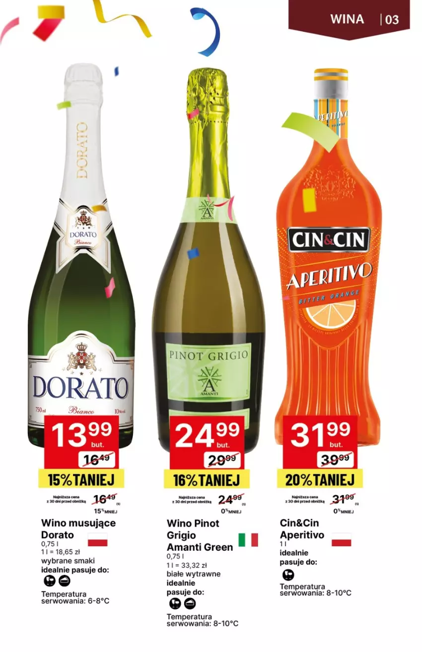 Gazetka promocyjna Delikatesy Centrum - DeliBarek DC01-DC03 - ważna 18.01 do 31.01.2024 - strona 3 - produkty: Mus, Pinot Grigio, Ser, Wino, Wino musujące