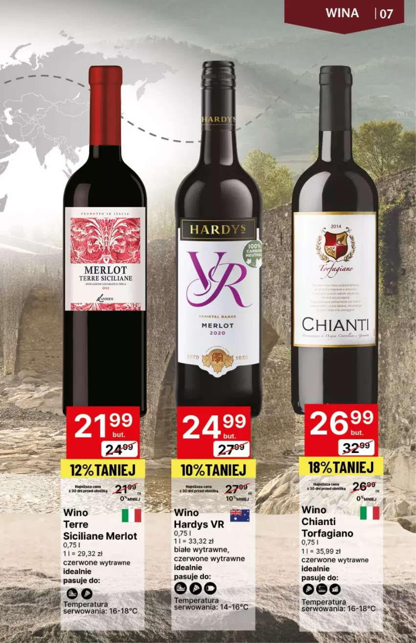 Gazetka promocyjna Delikatesy Centrum - DeliBarek DC01-DC03 - ważna 18.01 do 31.01.2024 - strona 7 - produkty: Chia, Chianti, Fa, Merlot, Ser, Wino