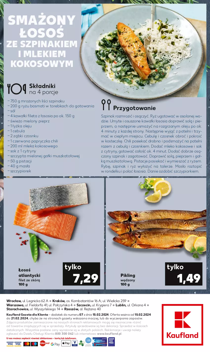 Gazetka promocyjna Kaufland - Kaufland - ważna 15.02 do 21.02.2024 - strona 2 - produkty: Cebula, Cytryny, Czosnek, Fa, Kawa, Kokos, Masło, Mleko, Mleko kokosowe, Mus, Nuty, Olej, Orka, Pieprz, Pistacje, Por, Rondel, Ryż, Sok, Sól, Sos, Szpinak, Talerz, Top, Torebka, Wagi