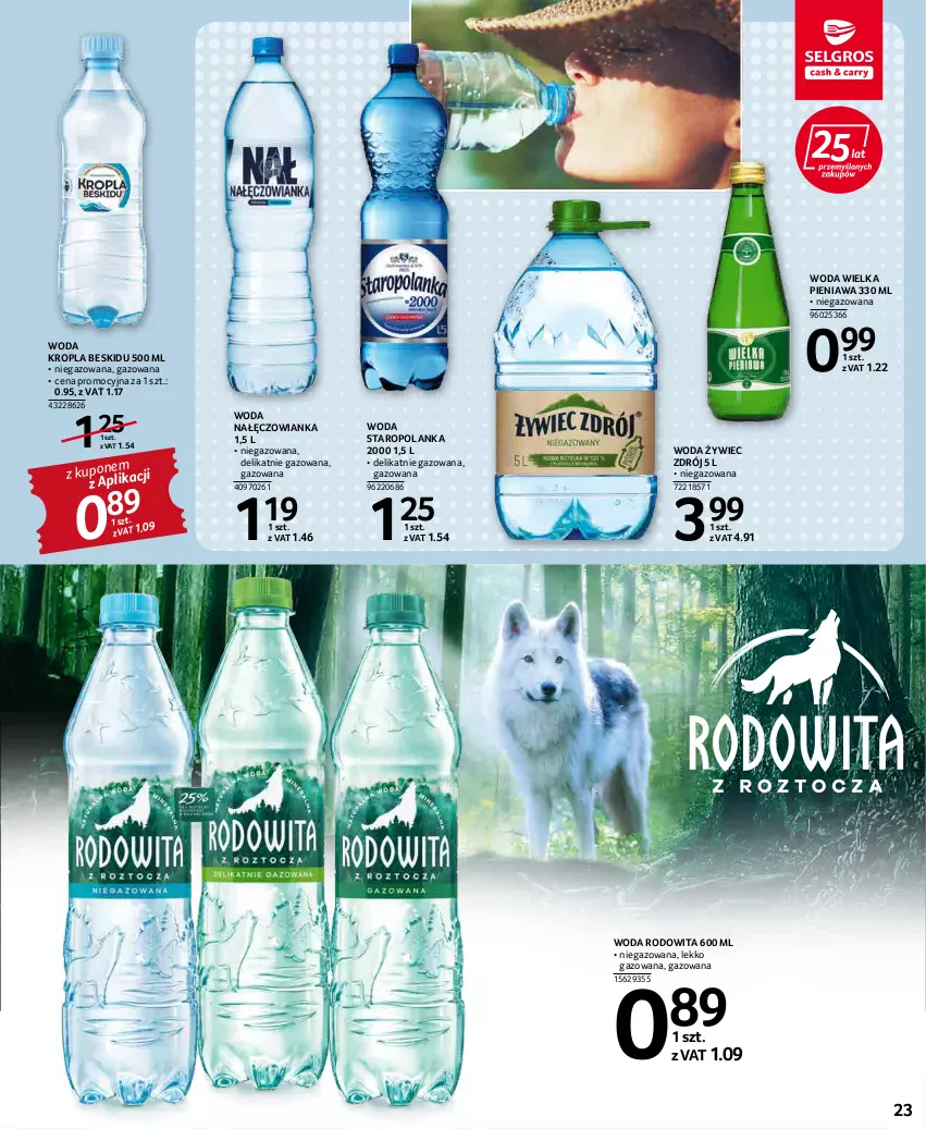 Gazetka promocyjna Selgros - Oferta spożywcza - ważna 19.05 do 01.06.2022 - strona 23 - produkty: Nałęczowianka, Staropolanka, Woda