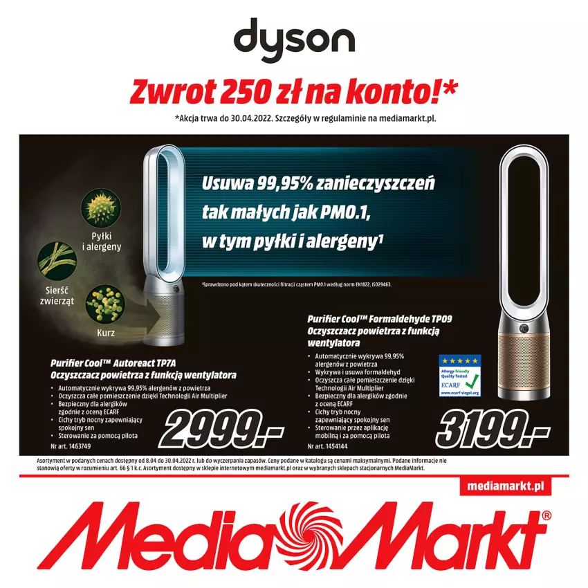 Gazetka promocyjna Media Markt - Gazetka Media Markt - ważna 08.04 do 30.04.2022 - strona 24 - produkty: Mobil, Oczyszczacz powietrza, Piec, Pur