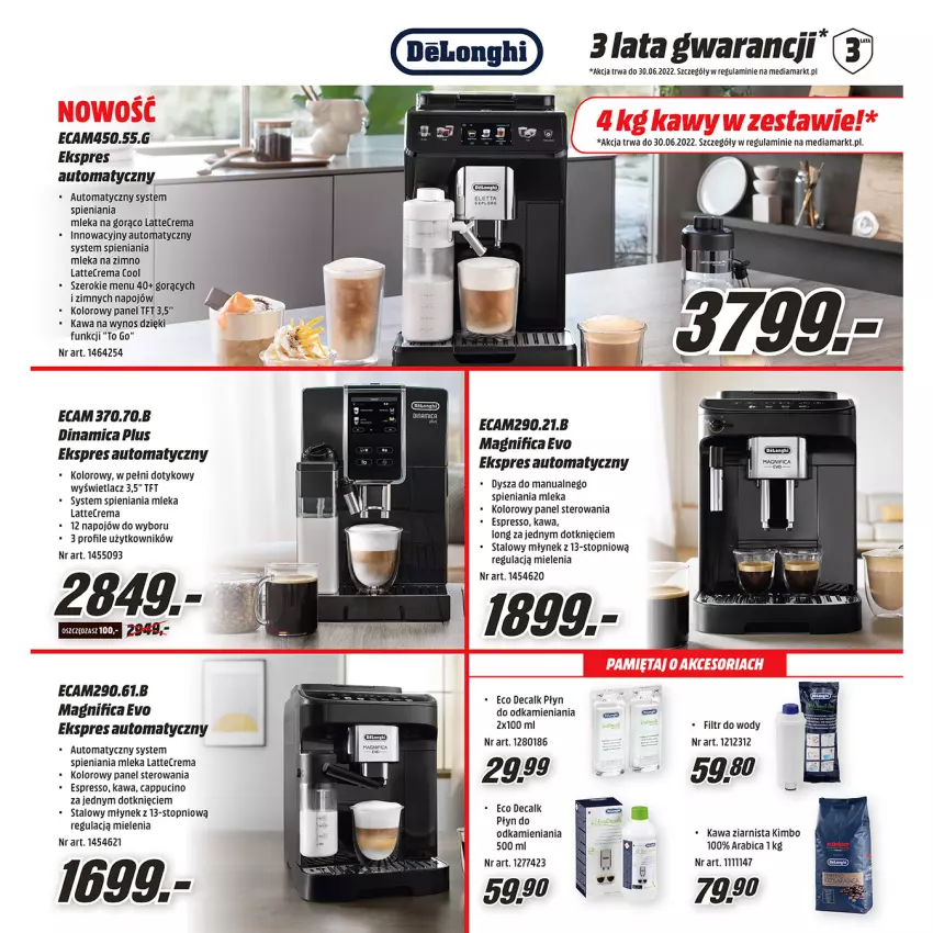 Gazetka promocyjna Media Markt - Gazetka Media Markt - ważna 08.04 do 30.04.2022 - strona 3 - produkty: Amica, BIC, Kawa, LG, Młynek, Top