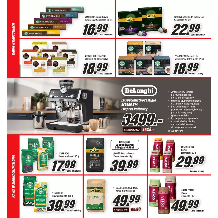 Gazetka promocyjna Media Markt - Gazetka Media Markt - ważna 08.04 do 30.04.2022 - strona 5 - produkty: BIC, Dolce Gusto, Gin, Jacobs, Kawa, Kawa mielona, Kawa ziarnista, Kosz, Młynek, Top