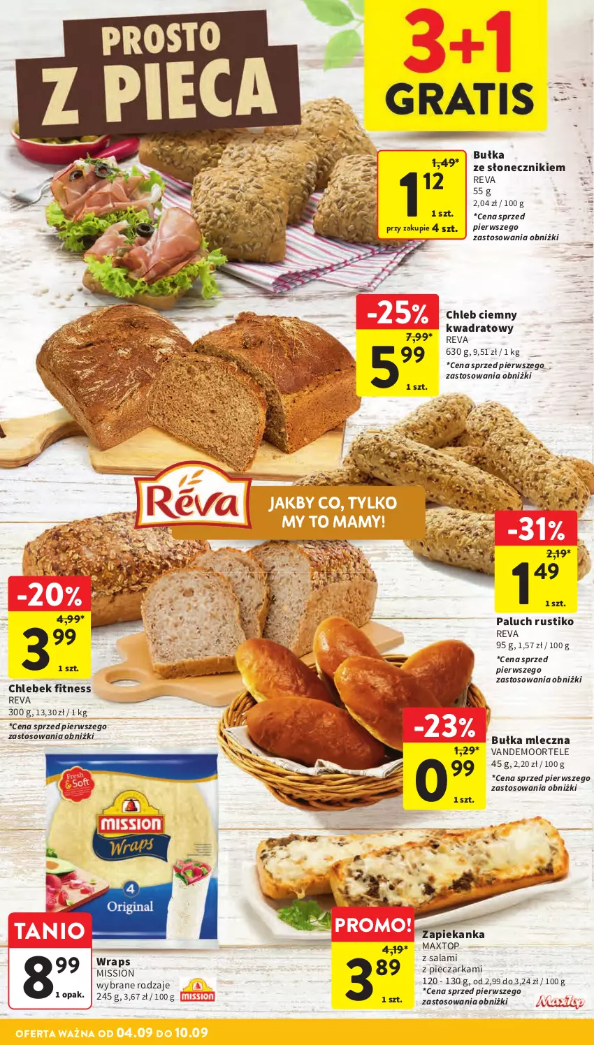 Gazetka promocyjna Intermarche - Gazetka Intermarche - ważna 04.09 do 10.09.2025 - strona 18 - produkty: Bułka, Chleb, Piec, Pieczarka, Rust, Salami, Top, Zapiekanka