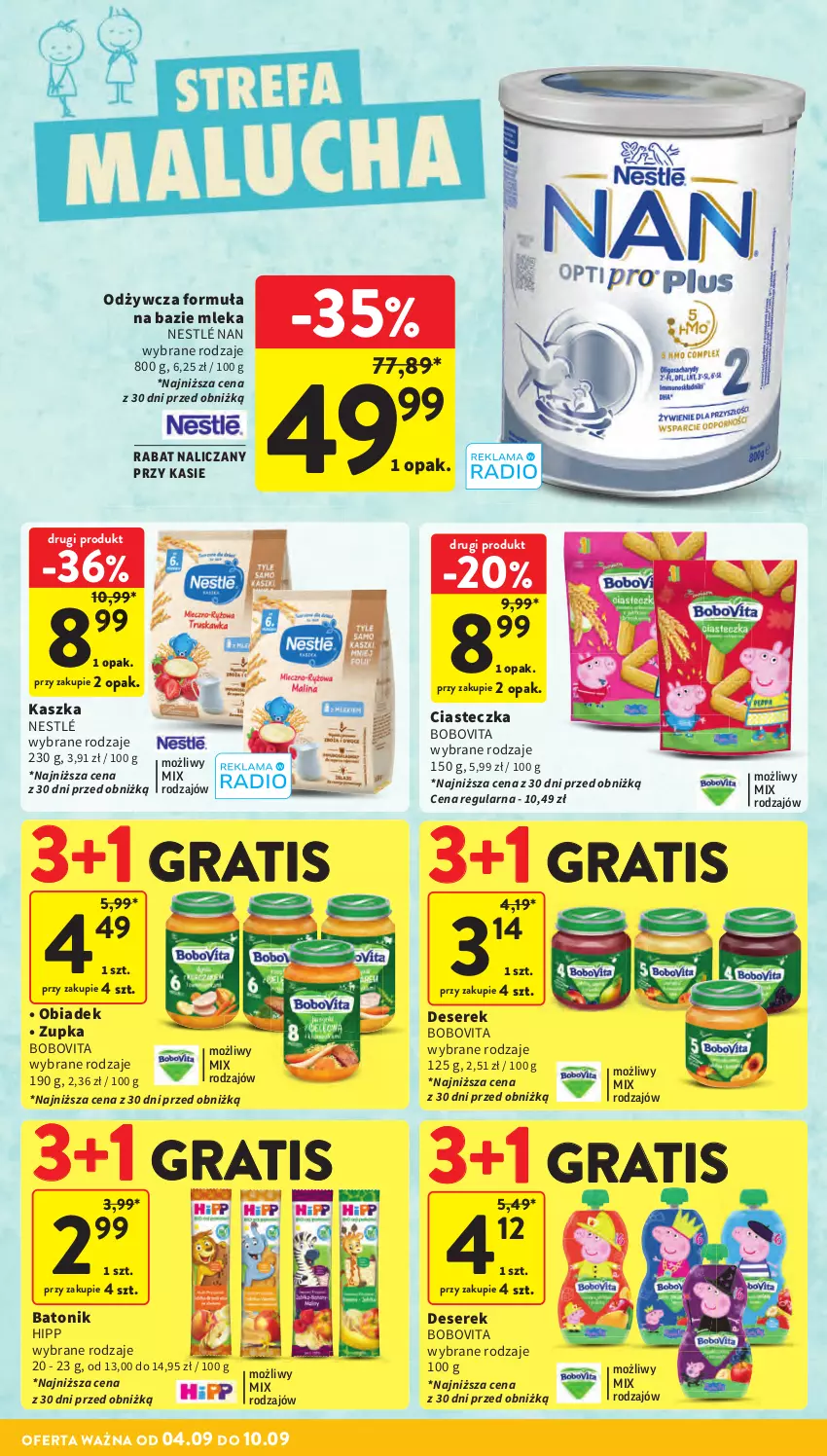 Gazetka promocyjna Intermarche - Gazetka Intermarche - ważna 04.09 do 10.09.2025 - strona 30 - produkty: Baton, BoboVita, Deser, Gra, HiPP, Nestlé, Ser, Serek, Tonik