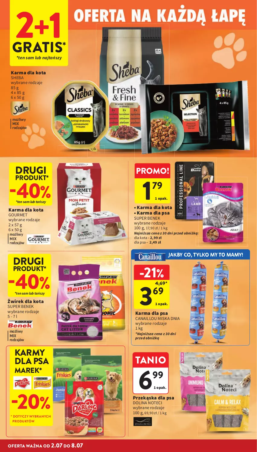 Gazetka promocyjna Intermarche - Gazetka Intermarche - ważna 02.07 do 08.07.2026 - strona 34 - produkty: Canaillou, Gra, Miska, Sheba, Super Benek