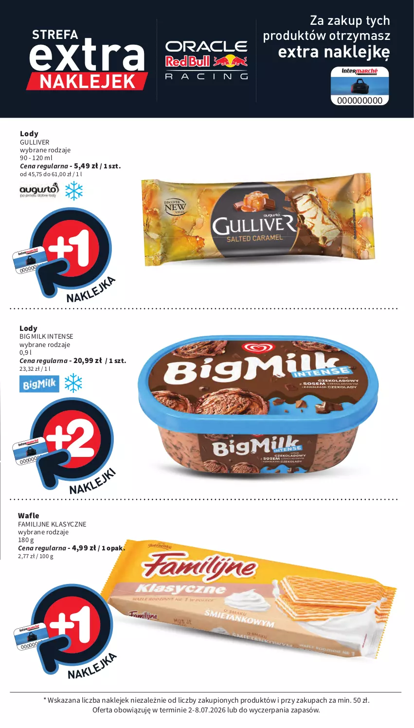 Gazetka promocyjna Intermarche - Gazetka Intermarche - ważna 02.07 do 08.07.2026 - strona 39 - produkty: Big Milk, Fa, Klej, Lody, Wafle