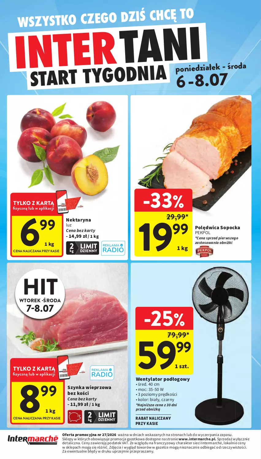 Gazetka promocyjna Intermarche - Gazetka Intermarche - ważna 02.07 do 08.07.2026 - strona 44 - produkty: Nektar, Pekpol, Polędwica, Szynka, Szynka wieprzowa
