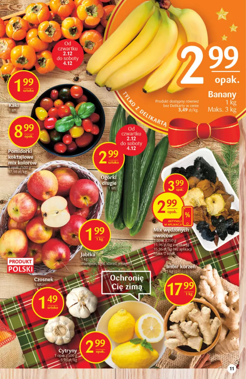 Gazetka promocyjna Delikatesy Centrum - Gazetka DC48 n. fresh - ważna 02.12 do 08.12.2021 - strona 11 - produkty: Banany