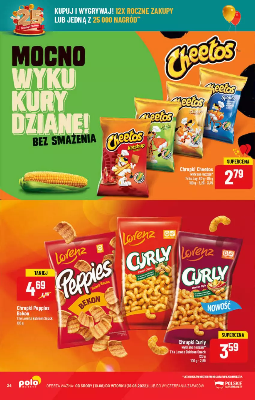 Gazetka promocyjna PoloMarket - Gazetka pomocyjna - ważna 10.08 do 16.08.2022 - strona 24 - produkty: Beko, Chrupki, Lorenz