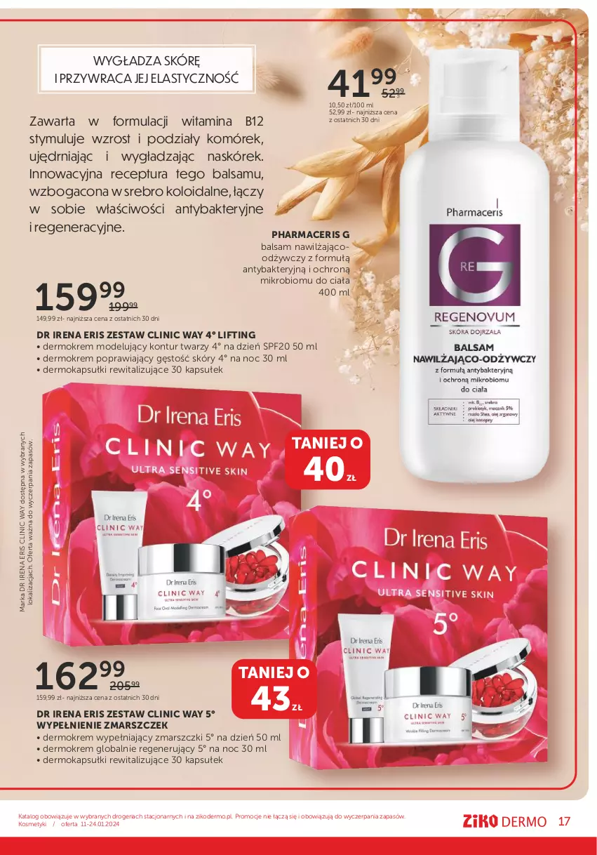 Gazetka promocyjna Ziko - Gazetka Ziko Dermo - ważna 11.01 do 24.01.2024 - strona 17 - produkty: Acer, Clin, Clinic Way, Mars, Okap, Pharmaceris