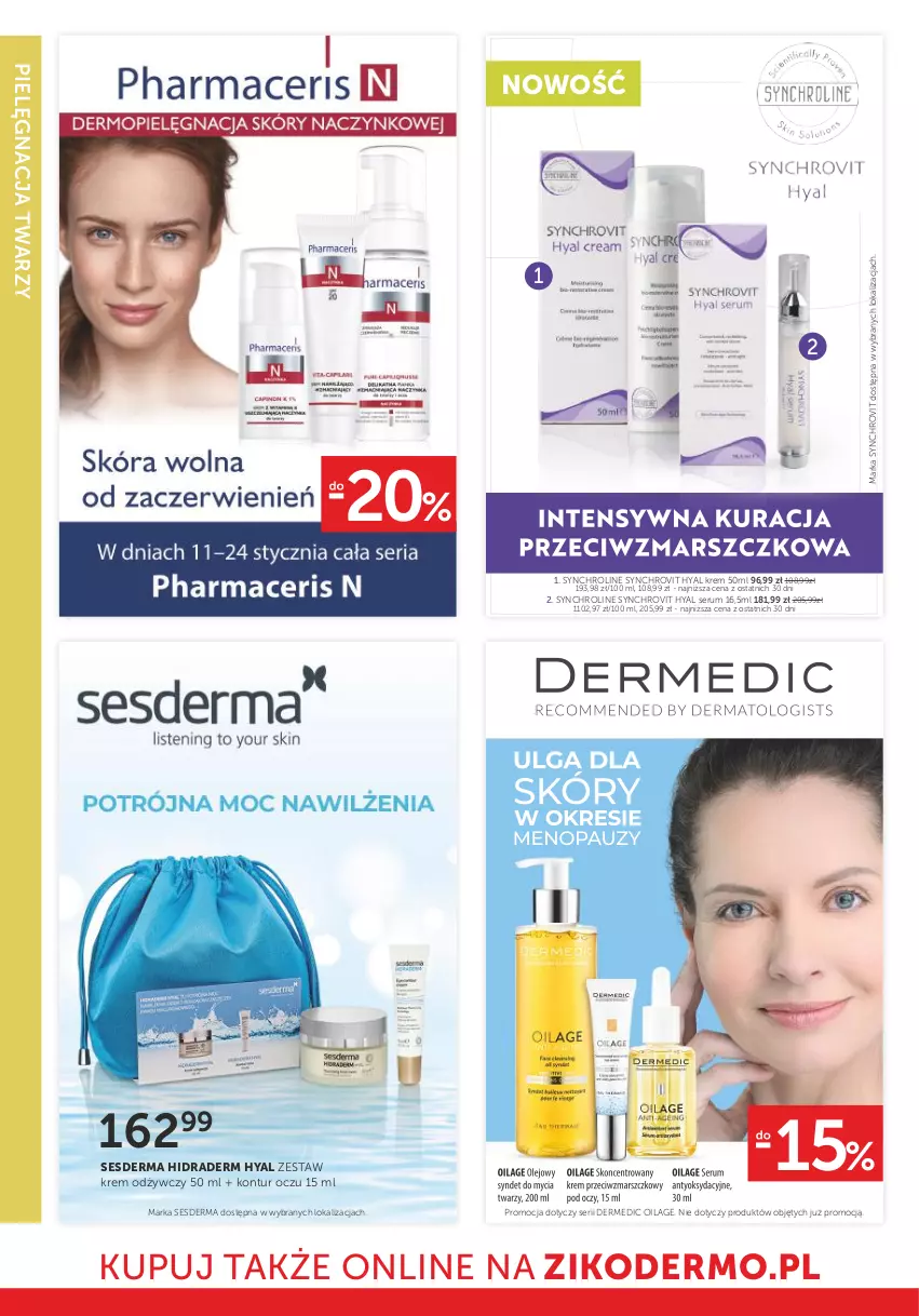 Gazetka promocyjna Ziko - Gazetka Ziko Dermo - ważna 11.01 do 24.01.2024 - strona 6 - produkty: Dermedic, Krem odżywczy, Rum, Ser, Serum, Sesderma