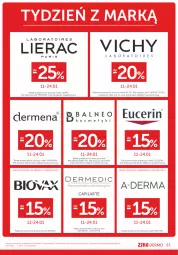 Gazetka promocyjna Ziko - Gazetka Ziko Dermo - Gazetka - ważna od 24.01 do 24.01.2024 - strona 23 - produkty: Capilarte, Ser, Biovax, Lierac, Dermedic, Vichy, Dermena