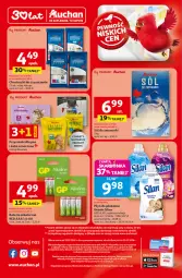 Gazetka promocyjna Auchan - Gazetka 30 Lat Supermarket Auchan - Gazetka - ważna od 25.02 do 25.02.2026 - strona 8 - produkty: Chusteczki do czyszczenia, Sól, Gra, Silan, Płyn do płukania, Chusteczki, Przysmaki, Bateria, Zmywarki, Fa