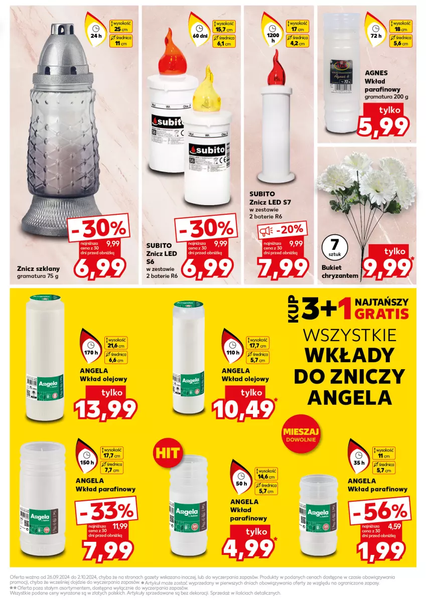 Gazetka promocyjna Kaufland - Kaufland - ważna 26.09 do 02.10.2024 - strona 5 - produkty: Bukiet, Gra, Olej, Rama, Sok, Wkład olejowy, Znicz