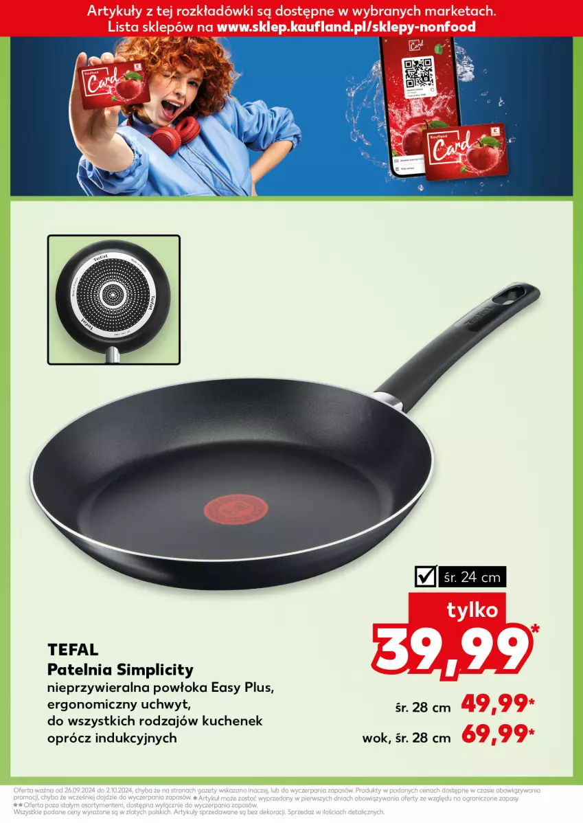 Gazetka promocyjna Kaufland - Kaufland - ważna 26.09 do 02.10.2024 - strona 7 - produkty: Fa, Patelnia, Simplic, Tefal