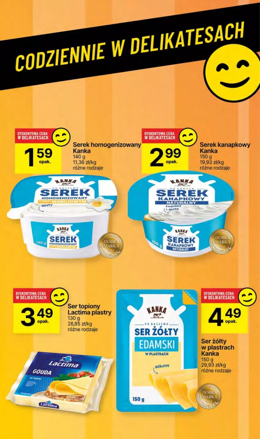 Gazetka promocyjna Delikatesy Centrum - Dyskontowe ceny w Delikatesach Centrum - ważna 04.01 do 10.01.2024 - strona 32 - produkty: Piast, Ser, Ser topiony, Serek, Serek homogenizowany, Serek kanapkowy, Top