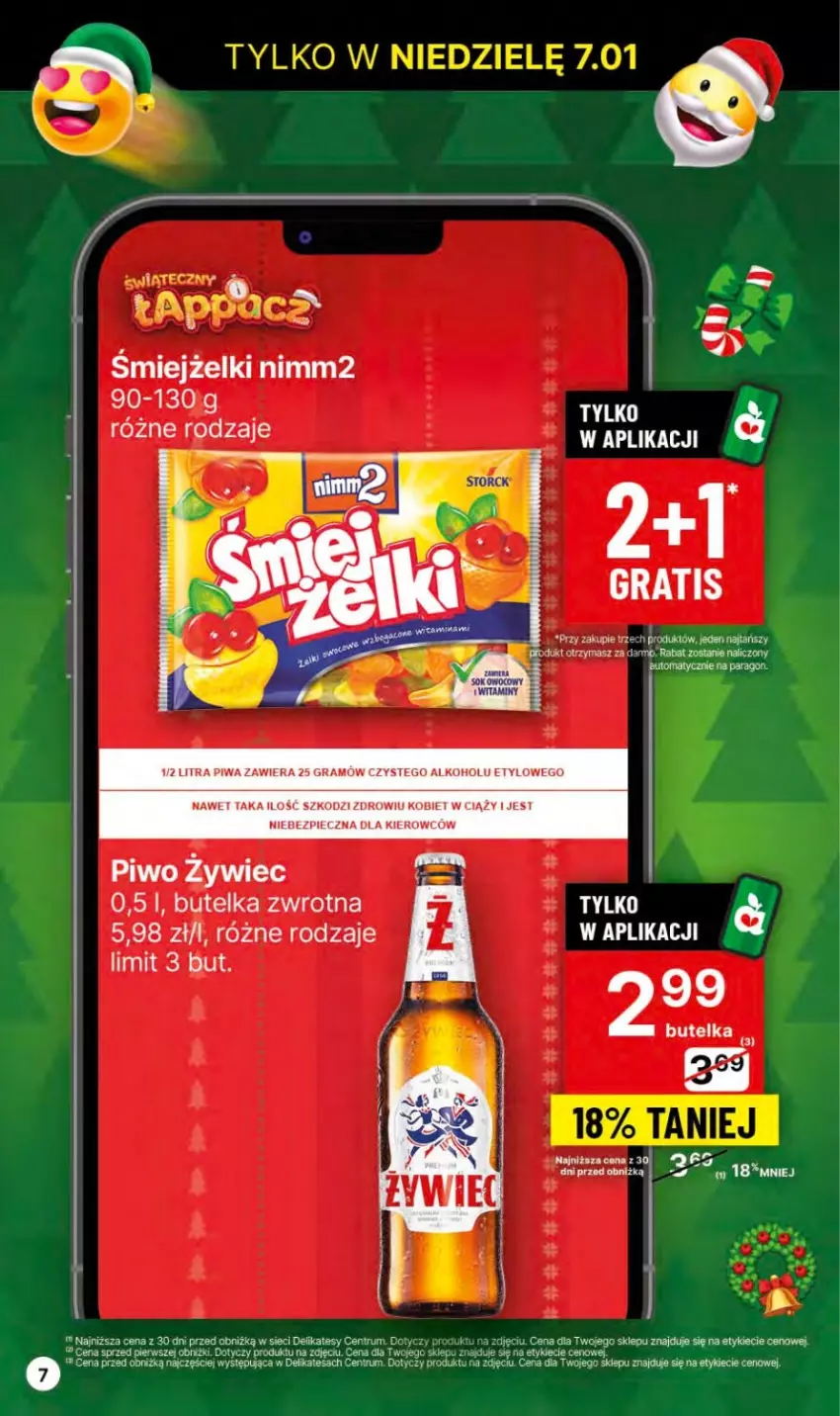 Gazetka promocyjna Delikatesy Centrum - Dyskontowe ceny w Delikatesach Centrum - ważna 04.01 do 10.01.2024 - strona 7 - produkty: Gra, HP, Nimm2, Piec, Piwa, Piwo, Rum