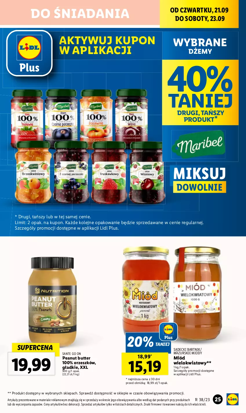 Gazetka promocyjna Lidl - GAZETKA - ważna 21.09 do 23.09.2023 - strona 35 - produkty: Dżem, Miód, Olej, Sante