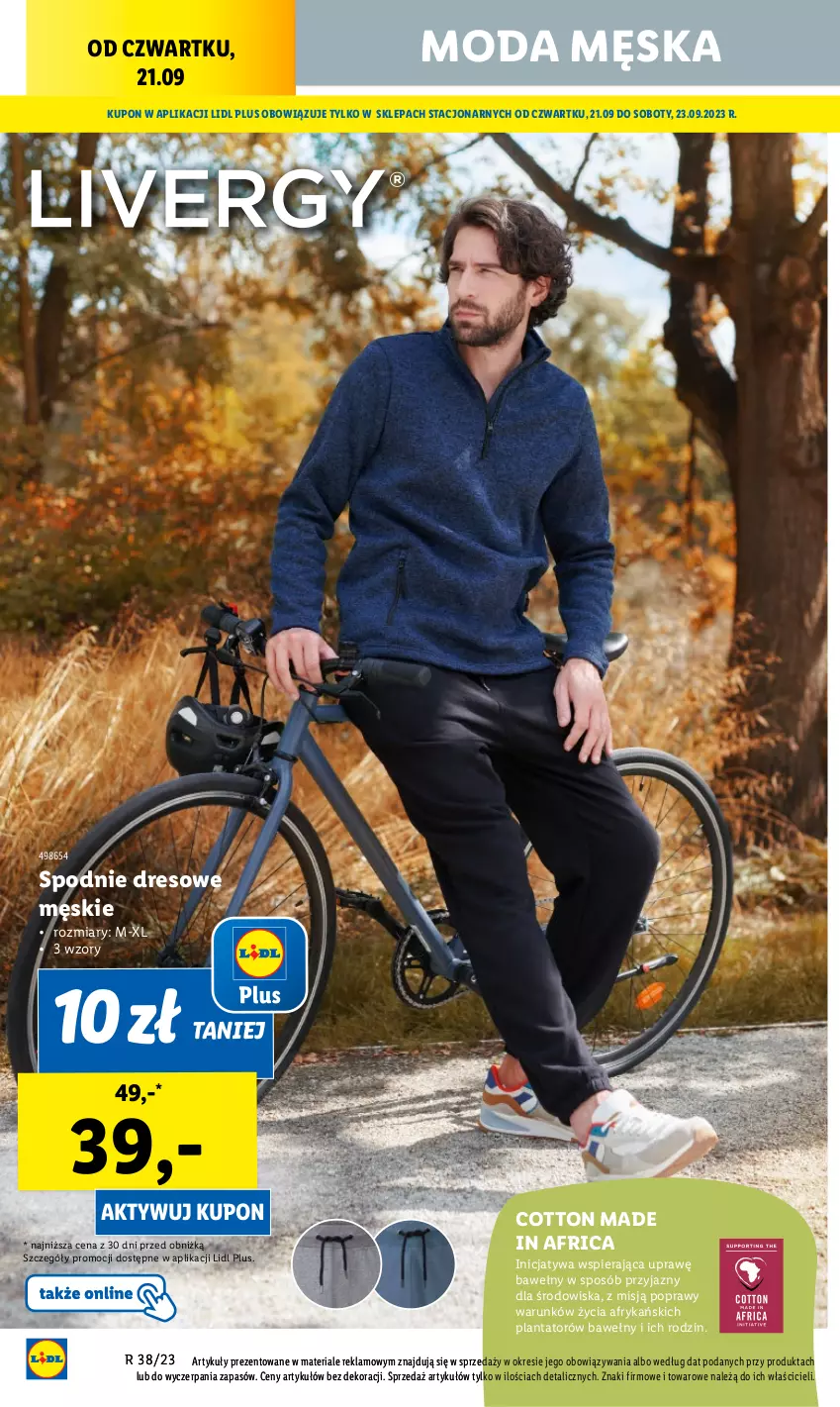 Gazetka promocyjna Lidl - GAZETKA - ważna 21.09 do 23.09.2023 - strona 44 - produkty: Dres, Moda, Spodnie, Spodnie dresowe