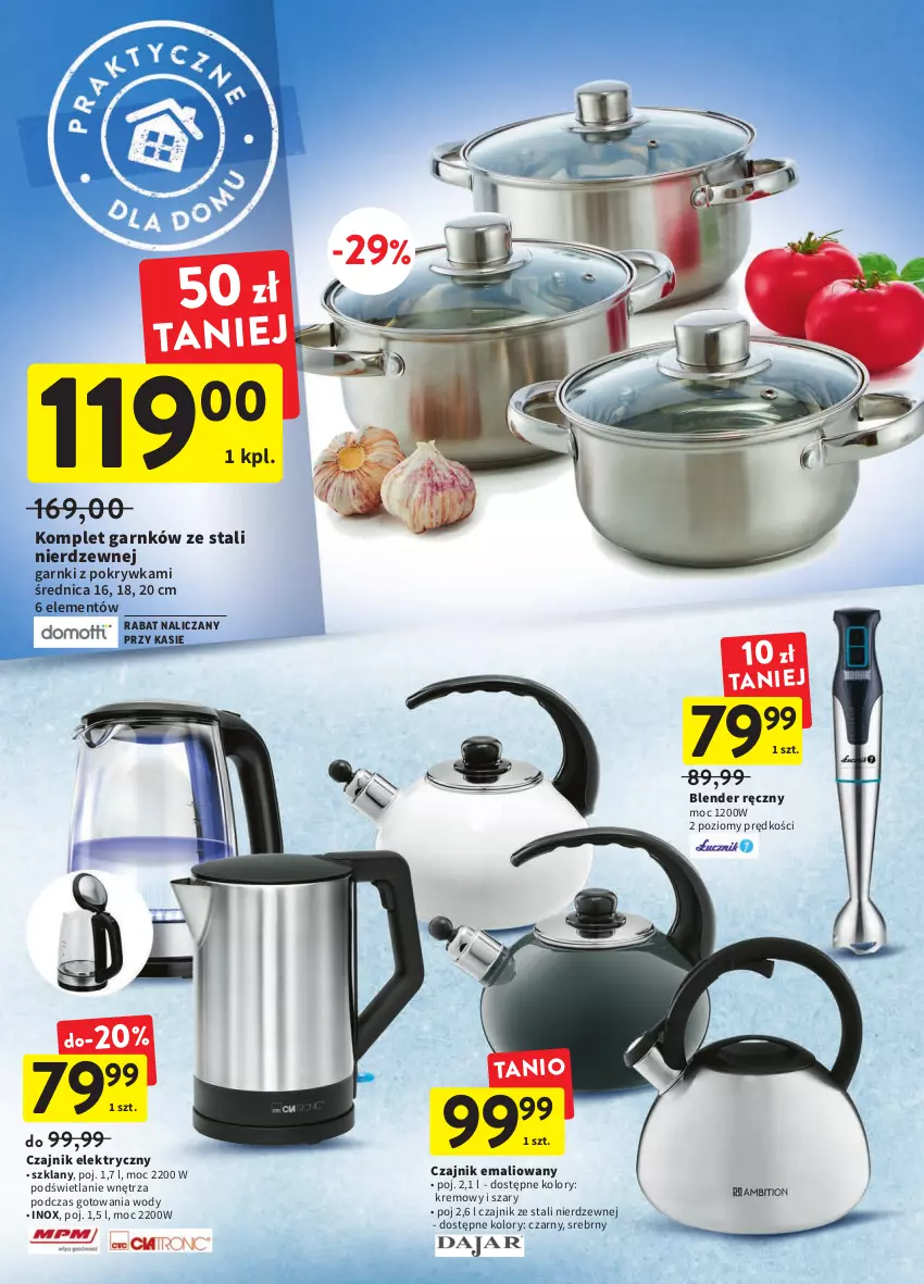 Gazetka promocyjna Intermarche - Gazetka Intermarche - ważna 09.11 do 16.11.2022 - strona 36 - produkty: Blender, Blender ręczny, Czajnik, Czajnik elektryczny