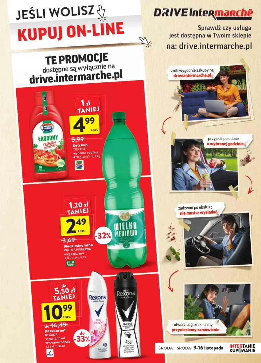 Gazetka promocyjna Intermarche - Gazetka Intermarche - ważna 09.11 do 16.11.2022 - strona 7 - produkty: Dezodorant, Ketchup, Rexona, Top, Woda, Woda mineralna