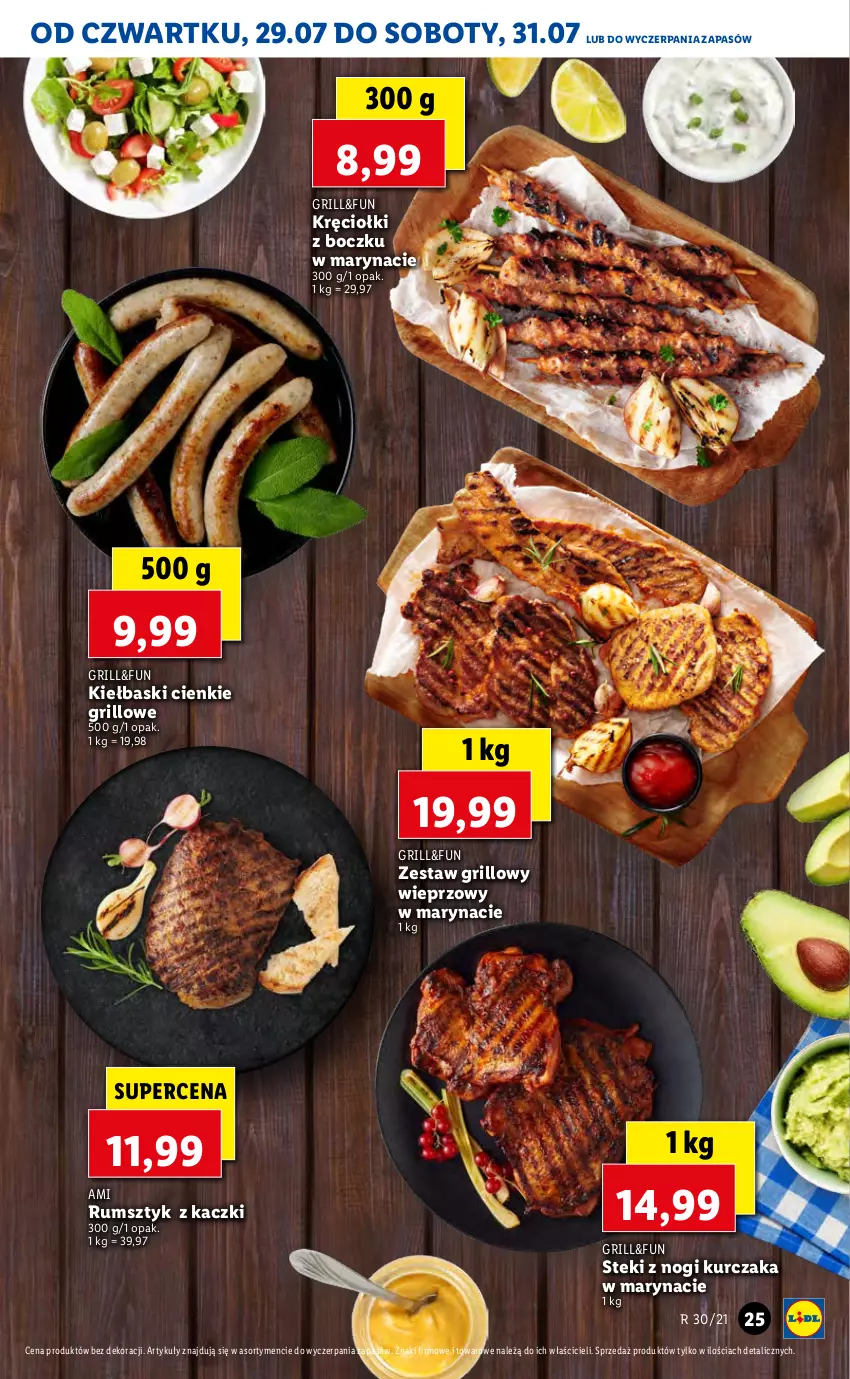 Gazetka promocyjna Lidl - GAZETKA - ważna 29.07 do 31.07.2021 - strona 25 - produkty: Grill, Kurczak, Rum, Stek